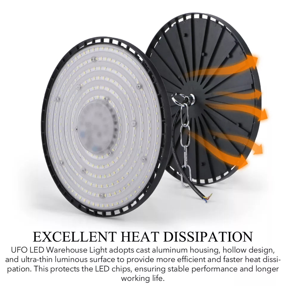 LED лампа 100W Индустриално осветление UFO Slim