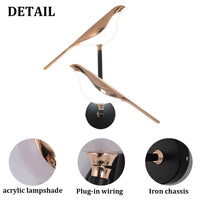 Аплик LED Luxury Golden Double Swallow
