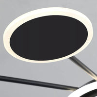 LED осветително тяло Gambit Black 4+4+1 Регулируеми рамена Еквивалент 600W С дистанционно управление