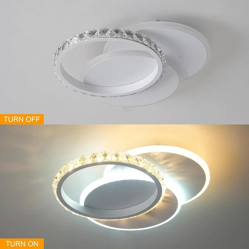 LED осветително тяло 30W RINGS CRISTAL Еквивалент 200W