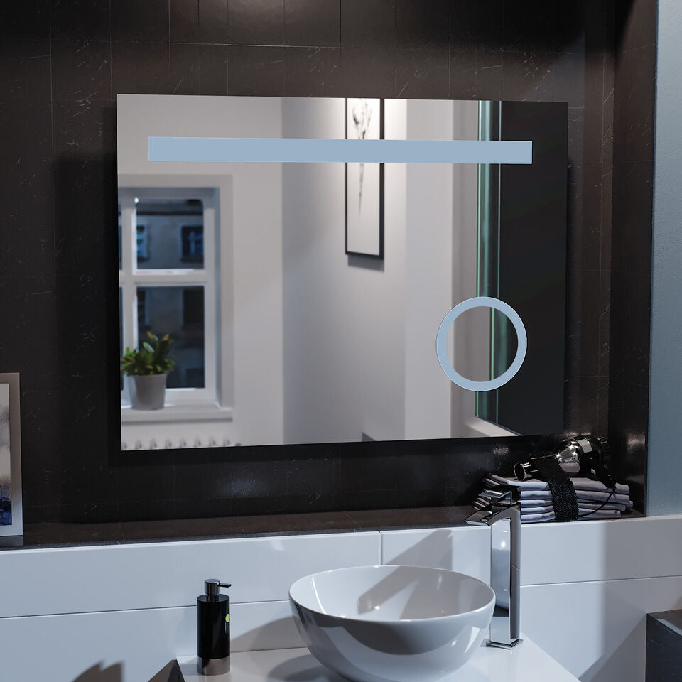 LED огледало 80x60cm с функция против замъгляване и Touch M1004S