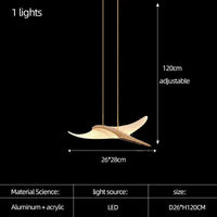 Пендел LED Luxury Golden Seagull
