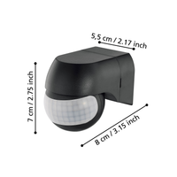 Senzor Miscare Reglabil DETECT ME 1 Black 180 grade