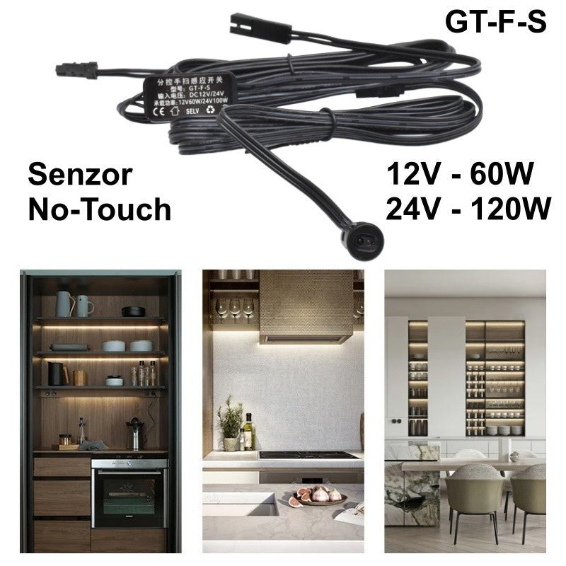 Сензор за движение за LED лента NO-TOUCH за мебели 12V-24V