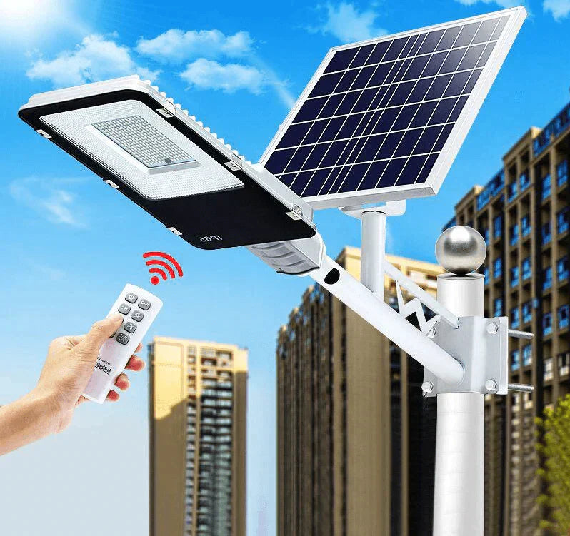 LED лампа 200W SMD соларно улично осветление с включено рамо и дистанционно