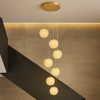LED осветително тяло висящо Golden Sponge Deluxe 7 елемента еквивалент 800W
