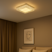 LED осветително тяло за таван, квадратно 100W Crystal Golden Sponge