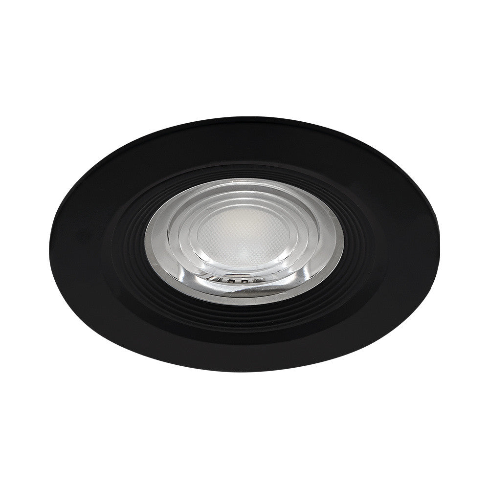 Вграден LED спот 7W CCT с 3 вида светлина, кръгъл, черен, за външна употреба IP54