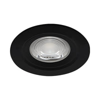 Вграден LED спот 7W CCT с 3 вида светлина, кръгъл, черен, за външна употреба IP54