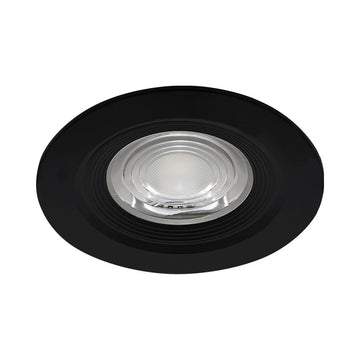 Вграден LED спот 7W CCT с 3 вида светлина, кръгъл, черен, за външна употреба IP54