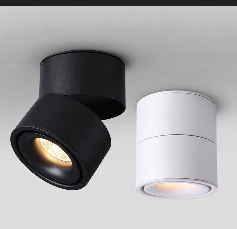 LED спот 12W повърхностен, ориентиращ се, 4000K