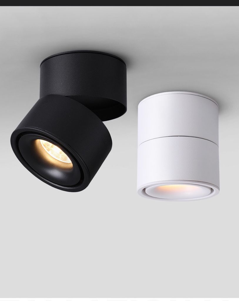 LED спот 12W повърхностен, ориентиращ се, 4000K