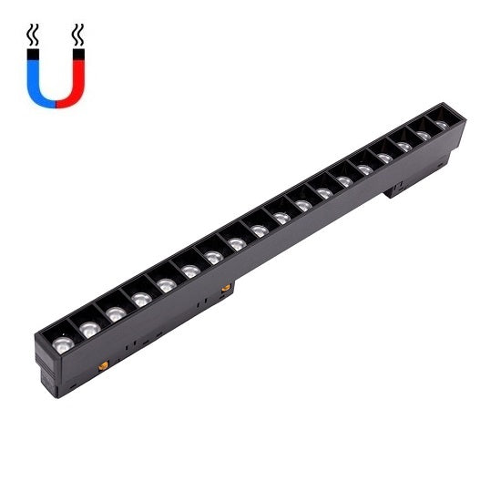LED спот 18W магнитен черен линеен