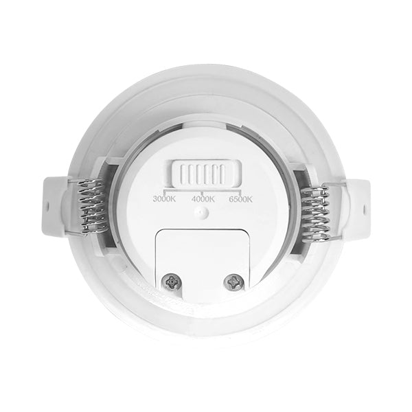 Вграден LED спот 7W CCT с 3 вида светлина, кръгъл, бял, за външна употреба IP54