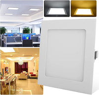 LED спот 3W Slim квадратен бял / 89x89mm / вграден