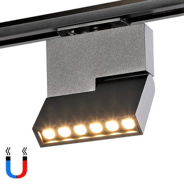 LED спот 6W магнитен черен, сгъваем