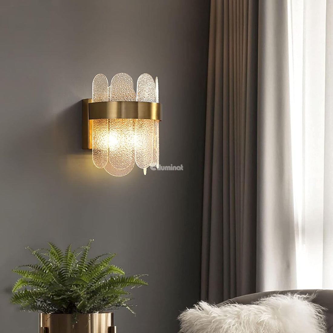 Стенно осветително тяло Кристал QUEEN