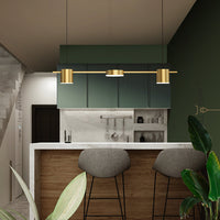 LED осветително тяло пендел Nordic Style Gold еквивалент 200W с дистанционно