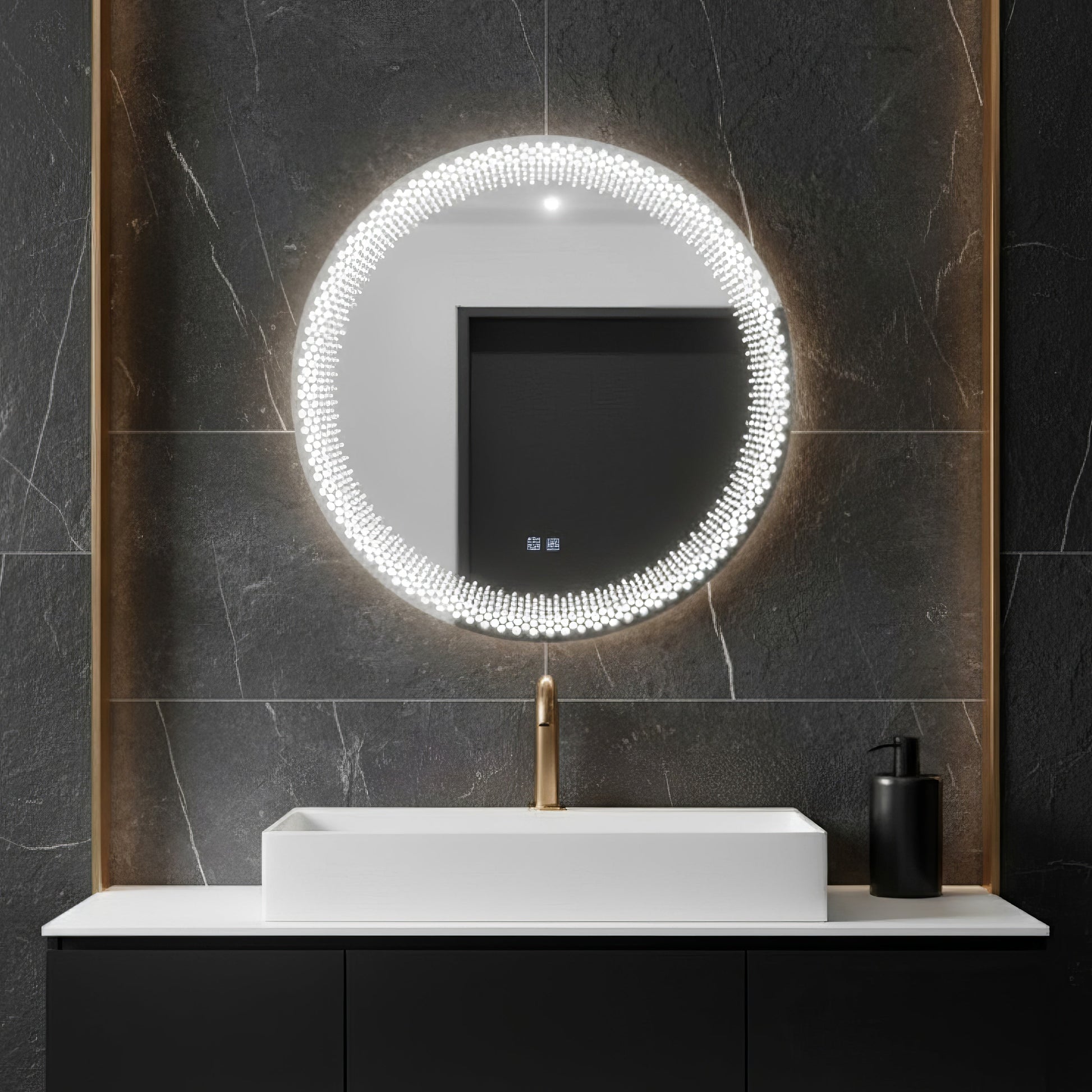 LED огледало Premium LUMI със сензор, 3 функции и система против замъгляване