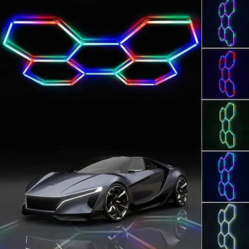 LED плафон тип шестоъгълник HoneyComb 235x162CM еквивалент 400W
