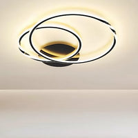 LED осветително тяло 2 BLACK CIRCLE Еквивалент 600W Дистанционно управление