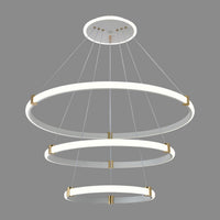 LED осветително тяло висящо ZENO White 3 сегмента еквивалент 400W с дистанционно
