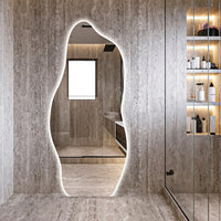 Овално декоративно LED огледало DARI с 3 вида светлина и Touch