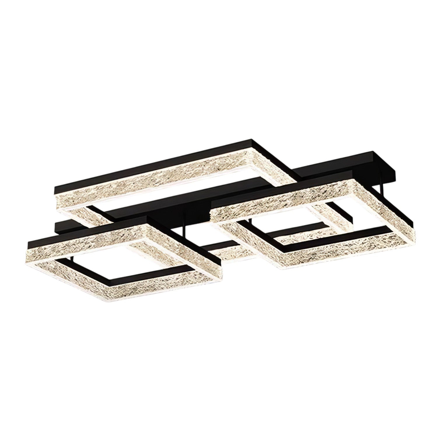 LED осветително тяло Three Square SAARI Black еквивалент 500W с дистанционно