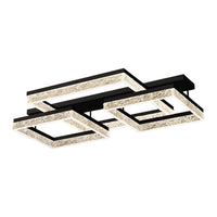 LED осветително тяло Three Square SAARI Black еквивалент 500W с дистанционно