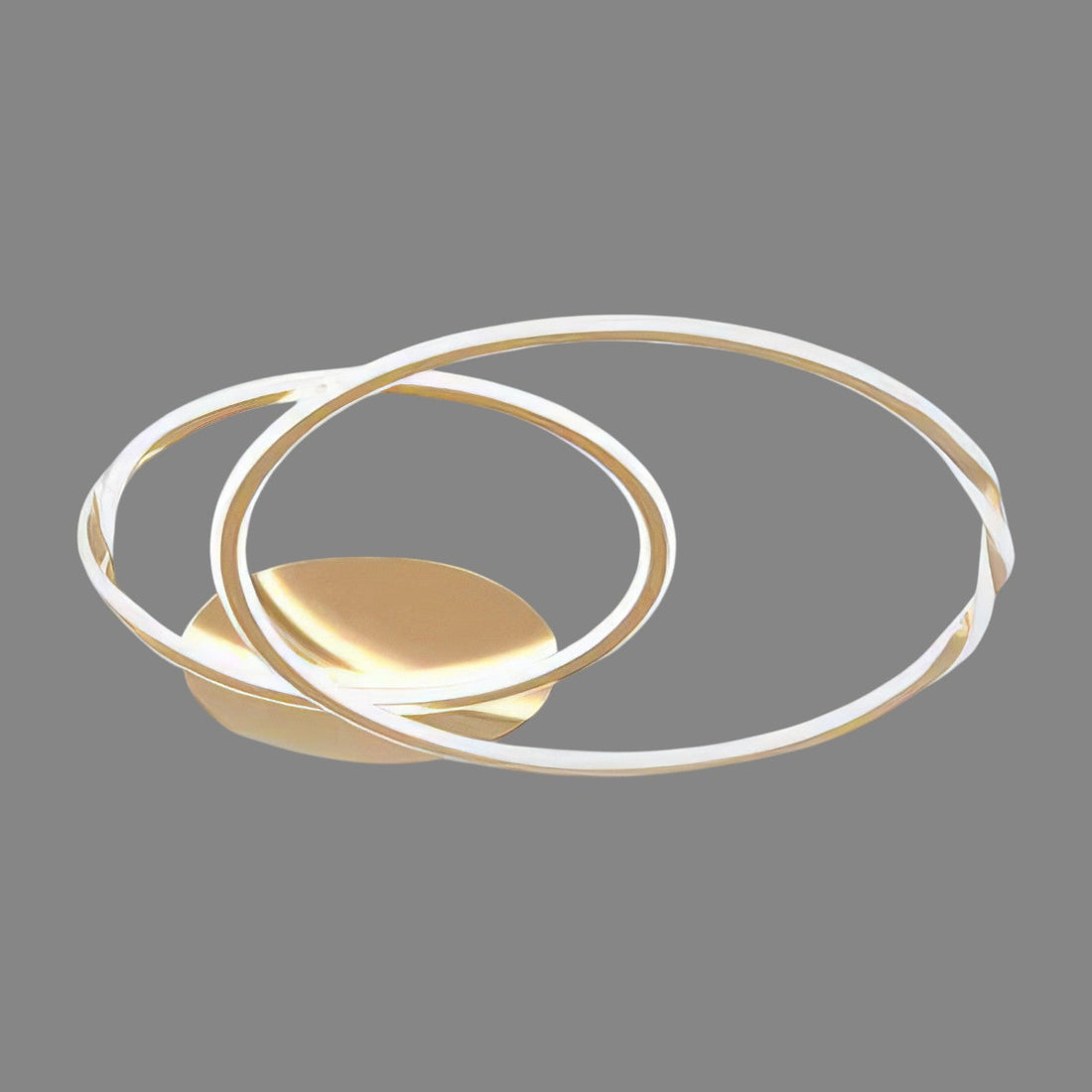 LED осветително тяло 2 GOLD CIRCLE Еквивалент 600W Дистанционно