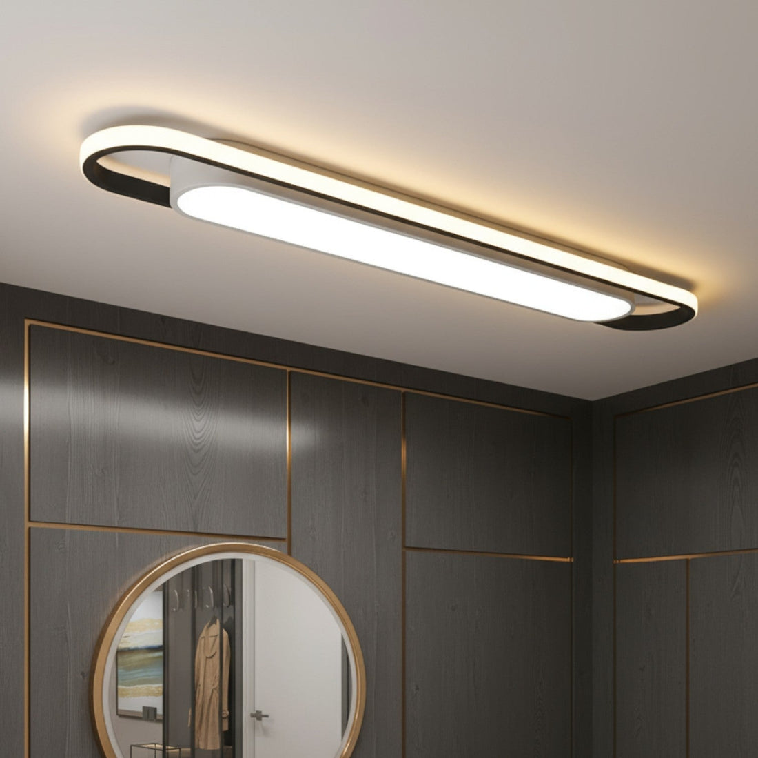 LED аплик TERY Black 60cm еквивалент 150W
