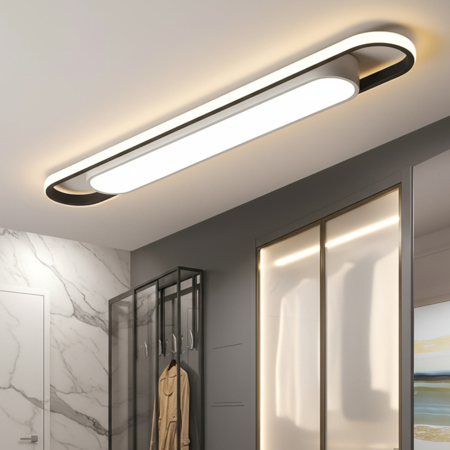 LED аплик TERY Black 60cm еквивалент 150W