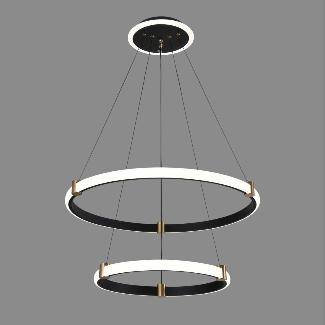 LED осветително тяло ZENO Black, висящо, еквивалент 250W, с дистанционно