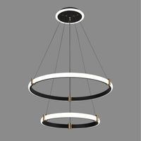 LED осветително тяло ZENO Black, висящо, еквивалент 250W, с дистанционно