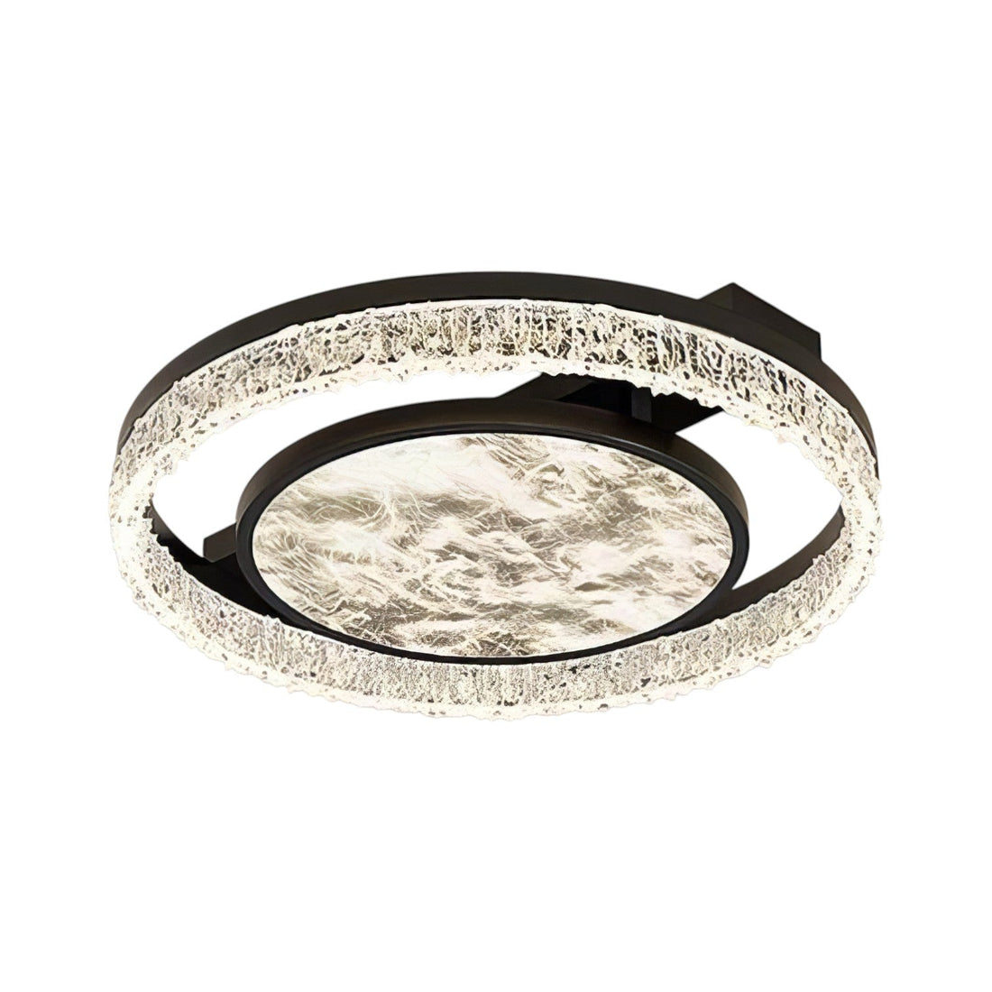 Осветително тяло LED Round SAARI Black еквивалент 400W с дистанционно