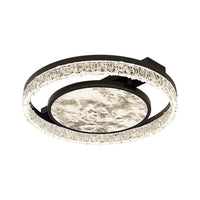 Осветително тяло LED Round SAARI Black еквивалент 400W с дистанционно