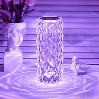 Декоративна LED нощна лампа с докосване, многоцветна RGB Crystal Flow
