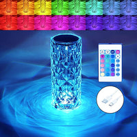 Декоративна LED нощна лампа с докосване, многоцветна RGB Crystal Flow