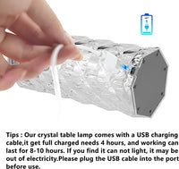 Декоративна LED нощна лампа с докосване, многоцветна RGB Crystal Flow
