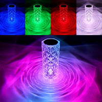 Декоративна LED нощна лампа с докосване, многоцветна RGB Crystal Flow