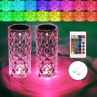 Декоративна LED нощна лампа с докосване, многоцветна RGB Crystal Flow