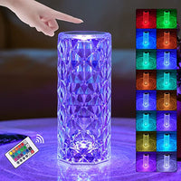 Декоративна LED нощна лампа с докосване, многоцветна RGB Crystal Flow