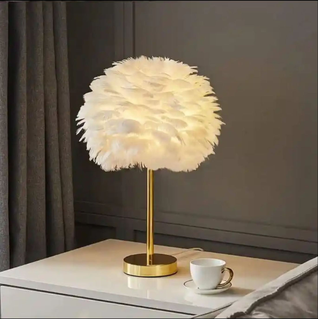 Нокласицистична нощна лампа Nordic Style Feather Cloud