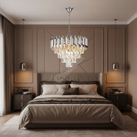 Candelabru Cristal Silver Panther 400mm