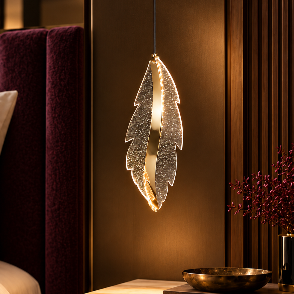 Пендел LED LEAF Premium Gold